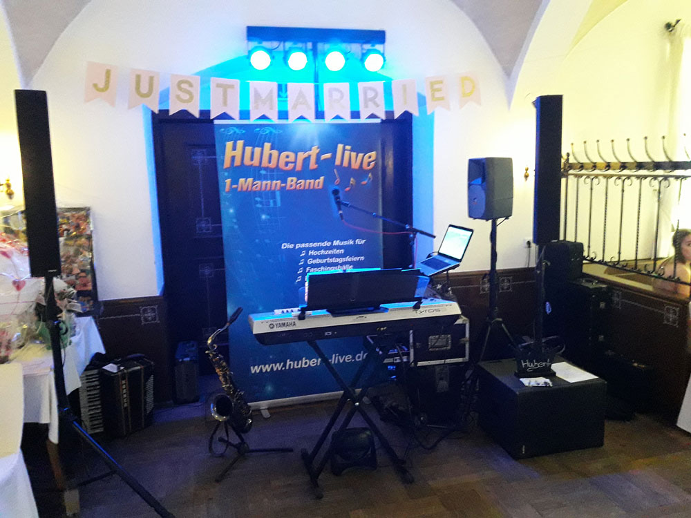 Alleinunterhalter Hochzeitsband DJ Hubert-live
